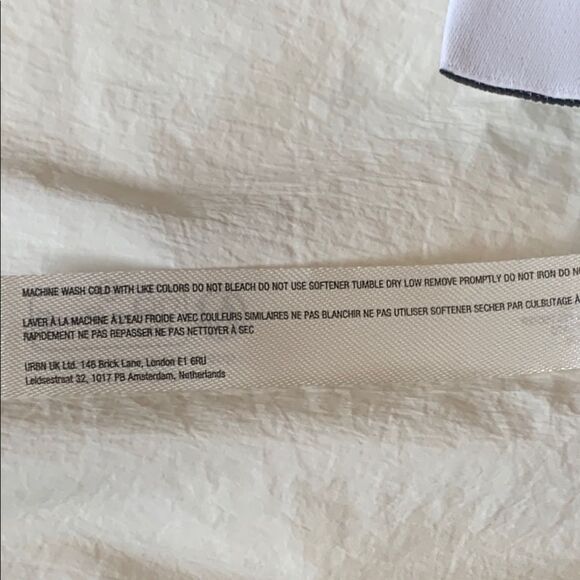 Free People Oversized Puffer Jacket Movement Zips XS-X Black White Spell Out New - Picture 14 of 16